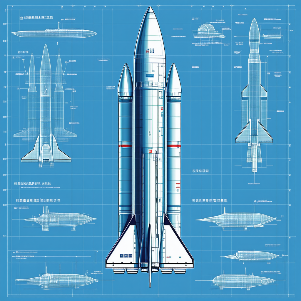 A Blue Poster Is Displayed With A Rocket Ship On It