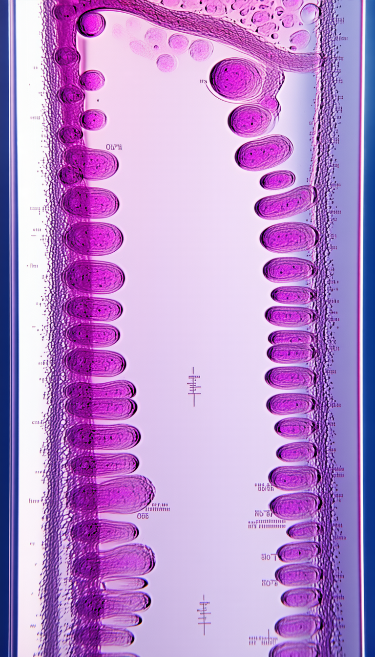 A Purple Liquid Is Being Measured In A Clear Glass Tube