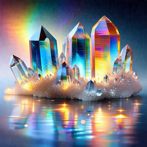 Beautifully crafted crystal palace, made up of numerous c...