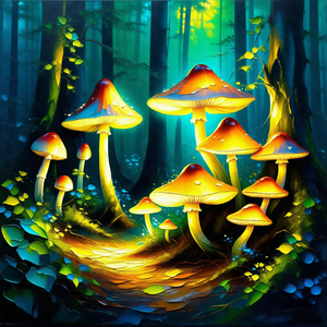 Forest with a pathway leading through it