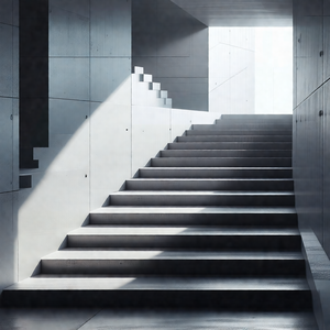 Staircase with a total of 12 steps
