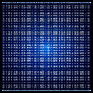 Close-up of a blue background with a pattern of dots