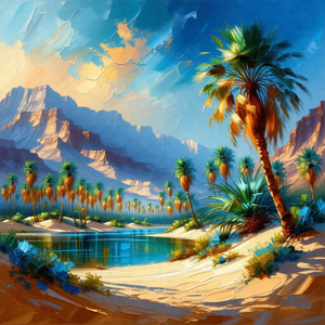 Beautiful beach scene with a sandy shore and a body of water