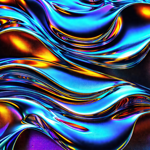 Vibrant, colorful, and abstract design that resembles a f...