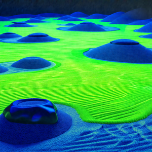 Computer-generated, three-dimensional representation of a...
