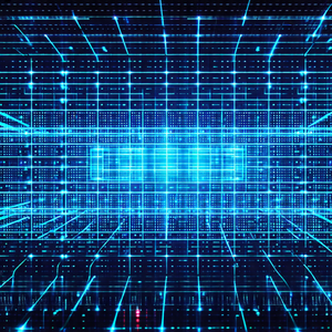 Close-up of a blue and white computer screen