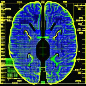 Close-up of a human brain, with a focus on the frontal lobe