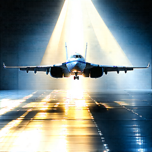 Tech Watercolor Painting: Aerospace technology in (design:1.13) studio