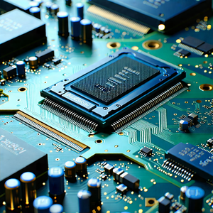 Tech Isometric Design: Close-up of memory module