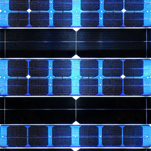 Tech Commercial Photography: Solar panel with blue light glow