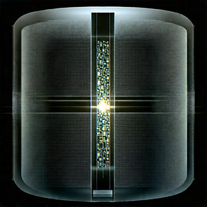 Tech Blender Artwork: Quantum computer with laser scanning