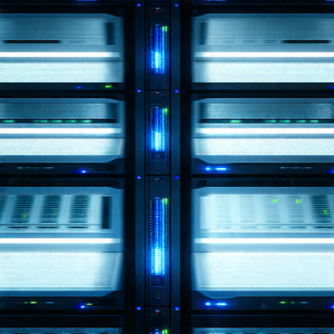 Tech Landscape Photography: (futuristic:1.24) server room