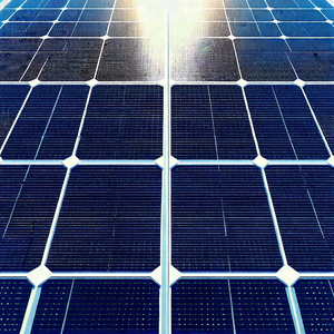 Tech Woodcut Print: Solar Panel With Digital Particles With Large Solar