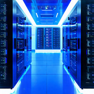Tech Commercial Photography: (futuristic:1.16) server room