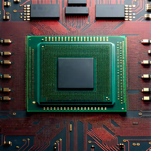 Tech Octane Render: Close-up of microprocessor
