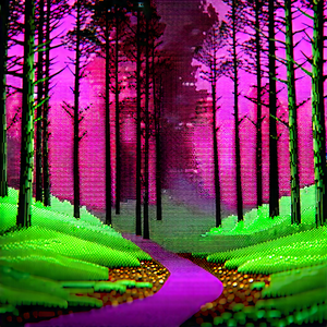 Nature Commercial Photography: Path Through Pine Forest With Image, There