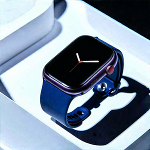 Tech Isometric Design: Innovative Wearable Device Design With Blue Apple