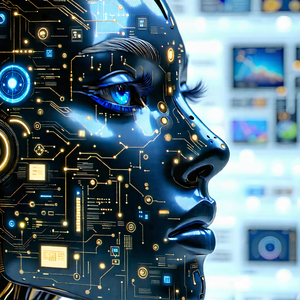Tech Advertising Photography: Artificial intelligence visualization