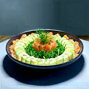 Lifestyle Digital Art: Plant-based Dish Prepared With Organic Components With Large Bowl