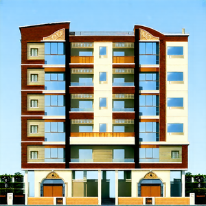 Urban Professional Photography: Modern Apartment Complex With Ornate Details With Large, Multi-story