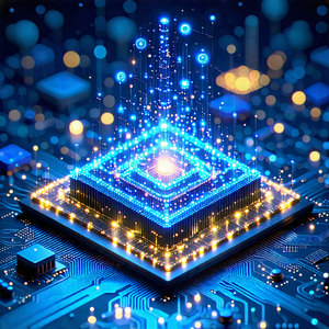 Tech Isometric Design: Machine learning visualization