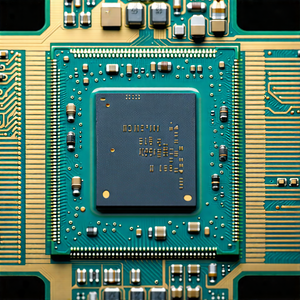 Tech Product Photography: Close-up of microprocessor