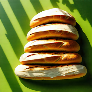 Lifestyle Cinema 4d: Artisanal Bread Prepared With Fresh Ingredients With Stack Large,