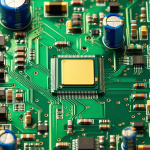 Tech Professional Photography: Close-up of electronic circuit