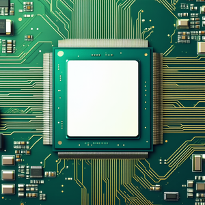 Tech Octane Render: Close-up of microprocessor